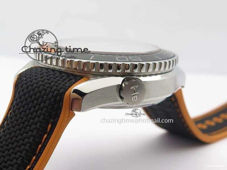 0411 ComfortFit 2016 Planet Ocean 45mm SS JHF Gray Dial On Nylon Strap A 8226